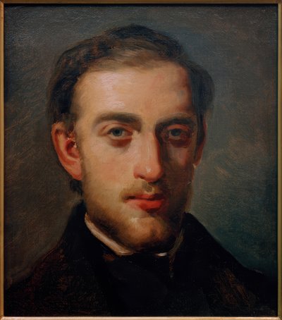 Portret van de schilder Fritz Melbye door Camille Jacob Pissarro